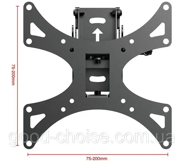 Кронштейн для ТВ 23"-32" SL03, до 36 кг / Статичний кронштейн настінний / Кріплення для телевізора