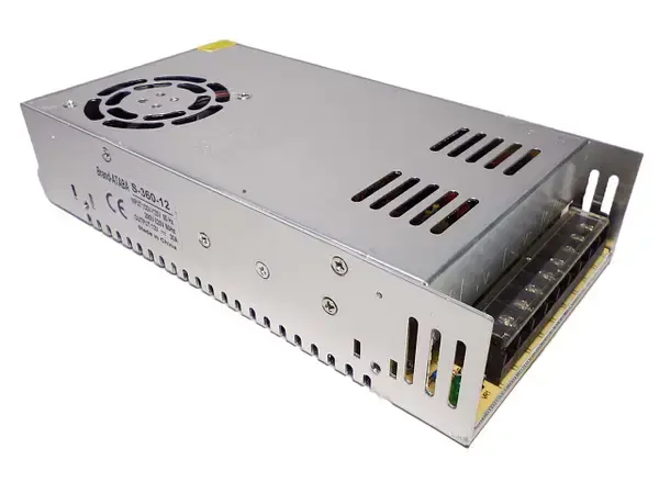 Адаптер / блок живлення 12V 30A, в металевому корпусі / Трансформатор для світлодіодної стрічки - Зображення 2