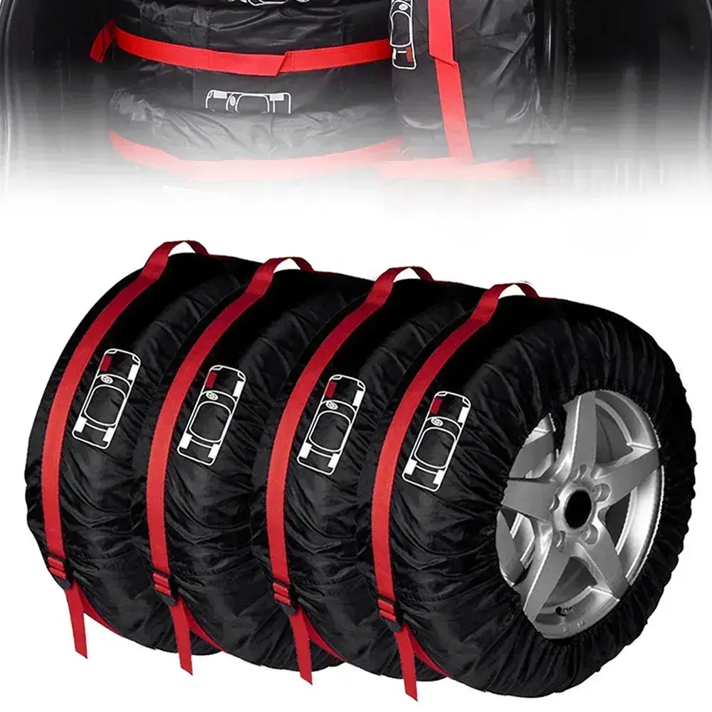 Комплект чехлов для колес 4 шт, AND100 / Чехлы для хранения шин / Набор чехлов на запаску S - Зображення 7