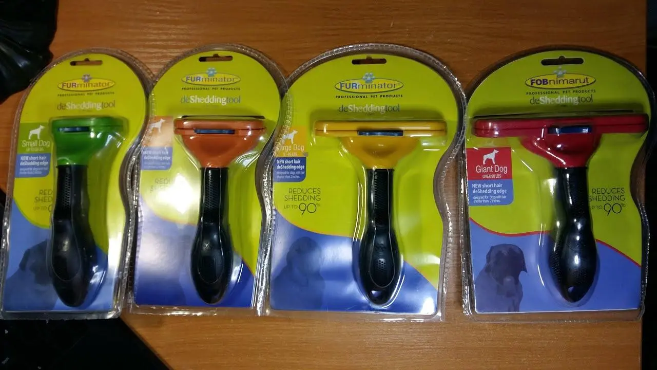 Фурмінатор для довгошерстих собак та кішок з кнопкою Furminator Short Hair Large 10 см - Зображення 6