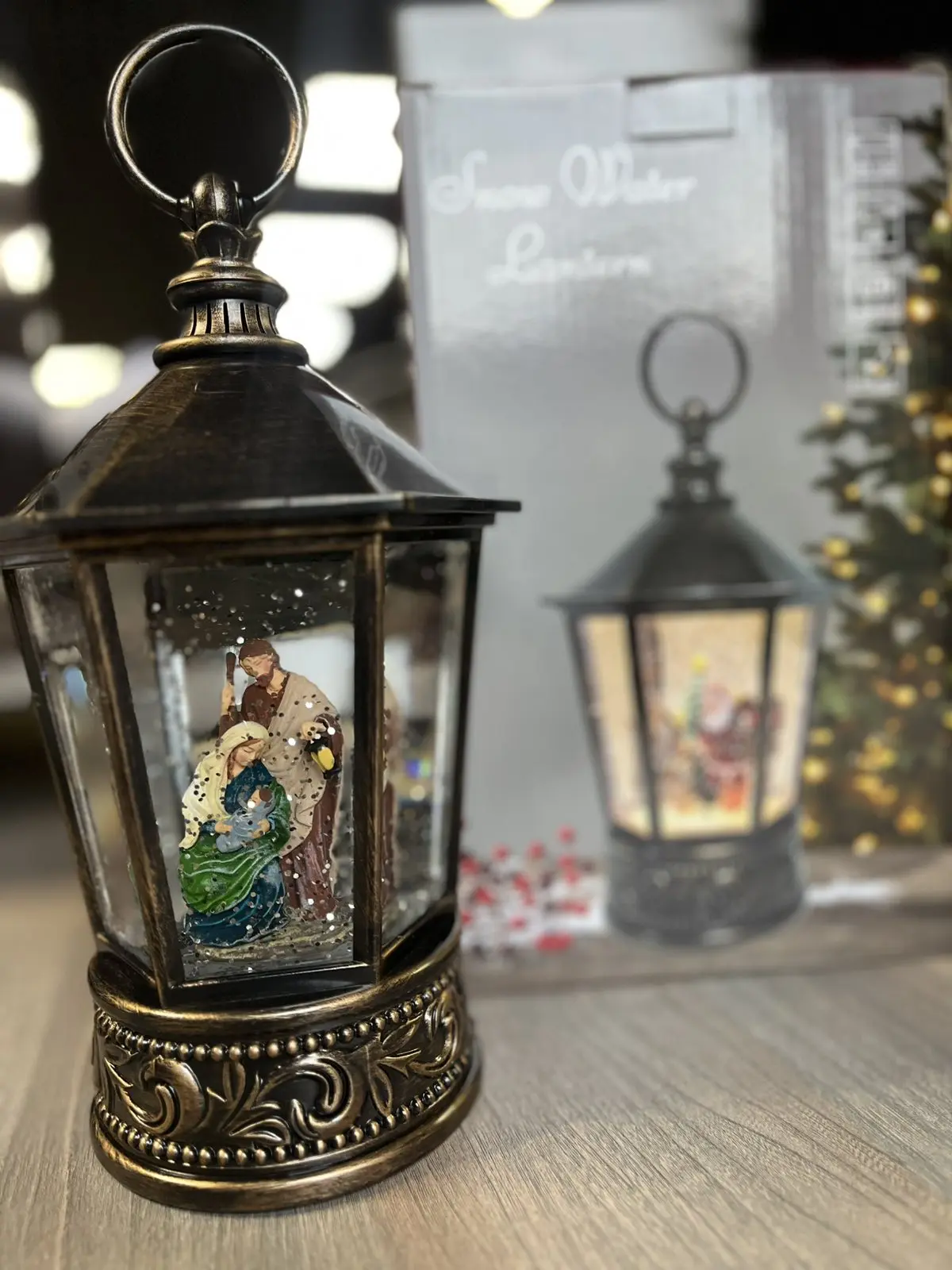 Різдвяна ніч Музичний новорічний ліхтар XMAS WDL 24077A - Зображення 2