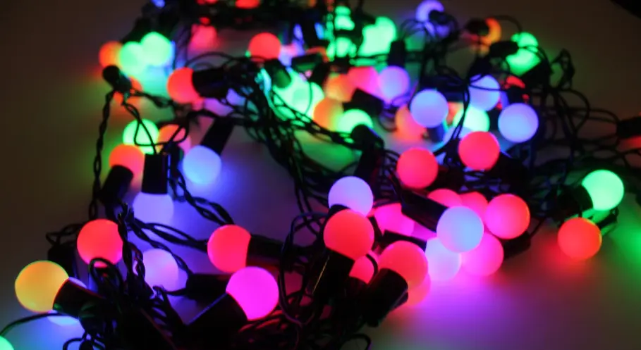 Гірлянда матова кулька 28LED 5м (флеш) 10мм, Новорічна бахрама, Світлодіодна гірлянда, Вулична гірлянда - Зображення 2