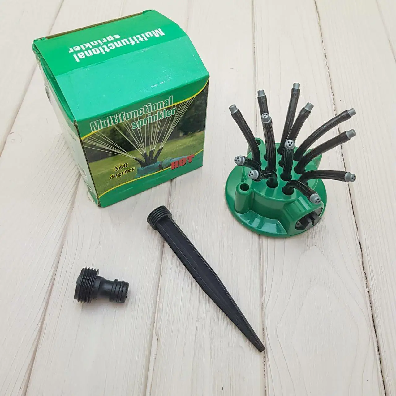 Спринклерний зрошувач 360 multifunctional Water розбризкувач розпилювач для поливу газону - Зображення 2