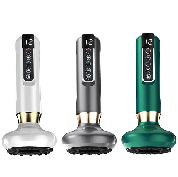 білий Вакуумний масажер для коригування фігури та антицелюлітного масажу з підігрівом - Зображення 2