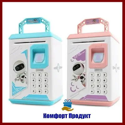 Електронна Скарбничка сейф з відбитком пальця та кодовим замком «BODYGUARD» + купюроприймач - Зображення 2