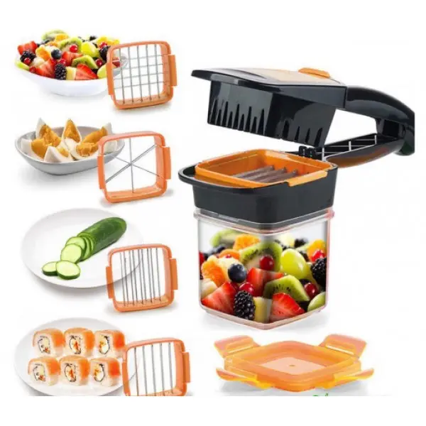 Овочерізка з контейнером 5 в 1 Nicer Dicer Quick - Зображення 3