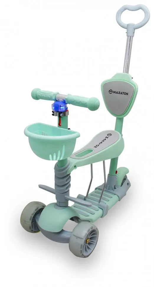 Самокат Maraton Tucson триколісний 3 в 1 + мигалка - Зображення 7