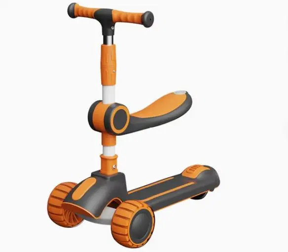 Дитячий триколісний самокат, що складається 5-в-1 самокат з сидінням - Зображення 2