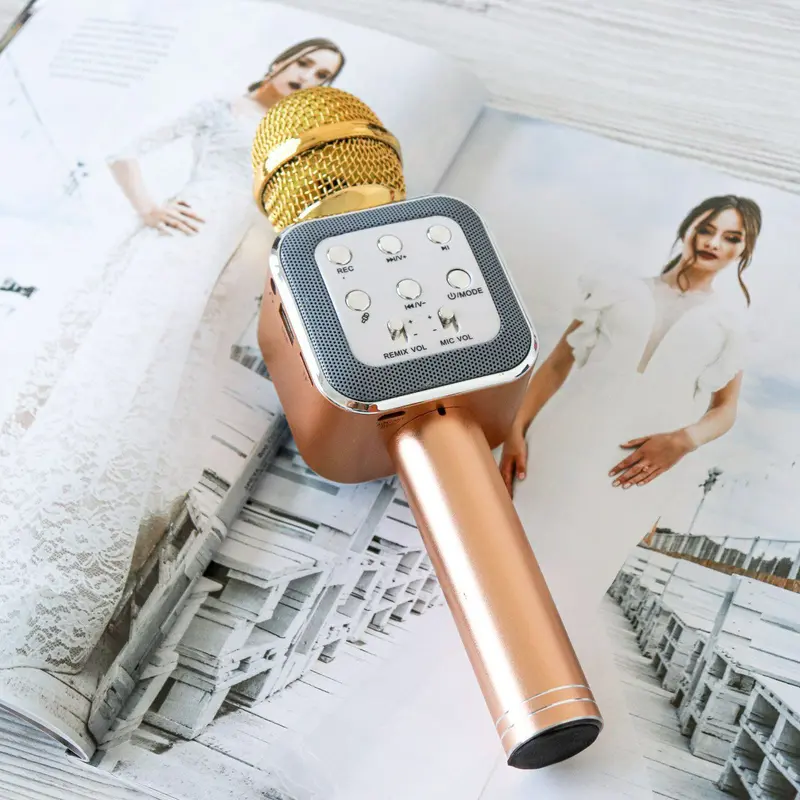 Бездротовий караоке-мікрофон із функцією колонки WS-1818 - Зображення 3