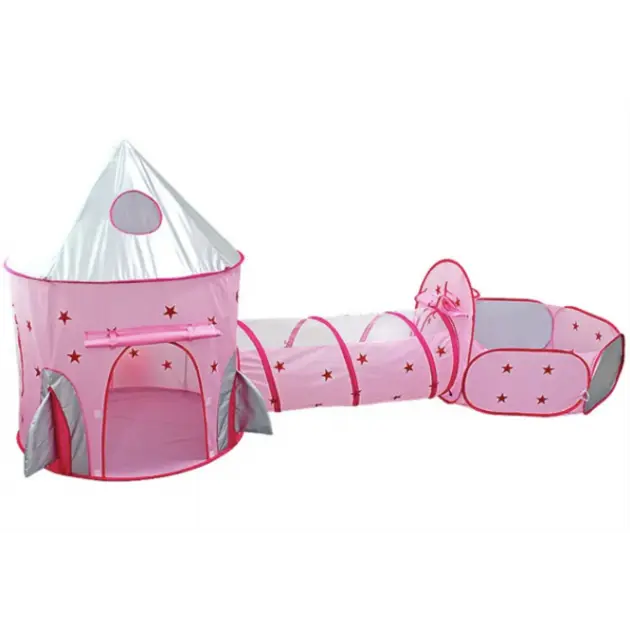 Намет дитячий ігровий / Великий дитячий намет з тунелем та сухим басейном / Намет будинок для дітей - Зображення 4