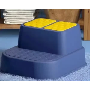 Двоступінчаста підставка для ніг у ванну кімнату, з антиковзким покриттям