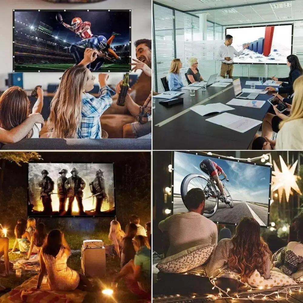 Екран для проектора TouYinger Ambient Light Rejecting Screen 72 дюйми / Полотно для екрана / Настінний проекційний екран - Зображення 3