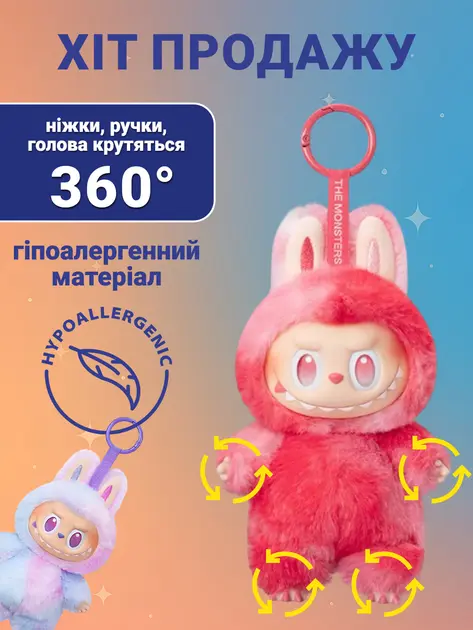 Іграшка-сюрприз Big into Energy Плюшевий брелок 2025 The Monsters 3 - Зображення 7