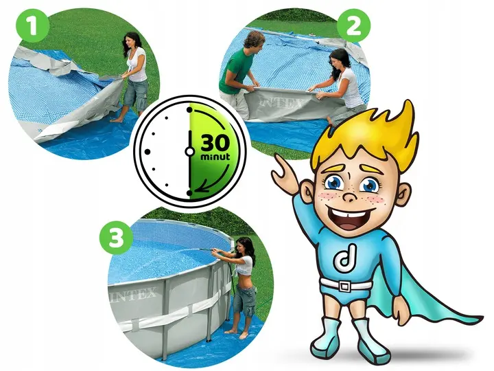 Каркасний басейн Intex 366 x 76 см 26710 - Зображення 4