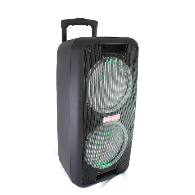 Портативна колонка Su-Kam 1010 + 2 мікрофони + BT 12v220v - Зображення 3