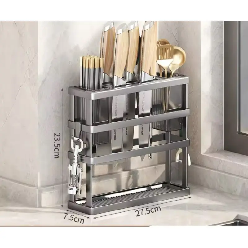 Кухонна підставка, настінна багатофункціональна стійка для зберігання AND-90-10-24pcs