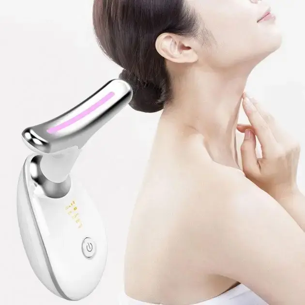 Мікрострумовий масажер ES-1081 для ліфтингу шиї й обличчя з інтенсивним імпульсним світлом 5-в-1 - Зображення 3