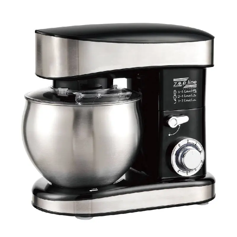 Червоний Кухонний тестоміс міксер 4в1 3500 Вт на 7 літрів Zepline з нержавіючої сталі ZP-137 - Зображення 5