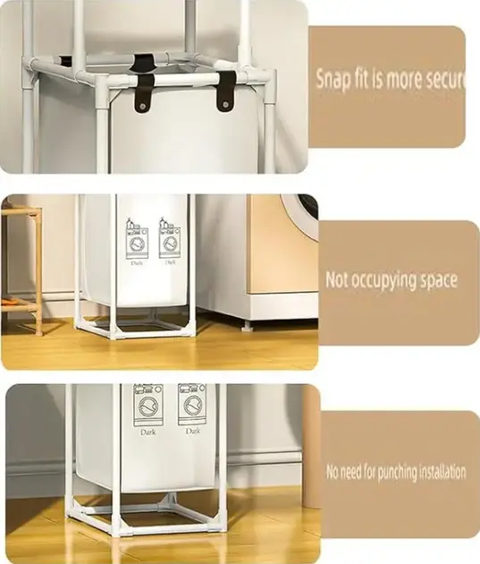 Кошик SKLM-23 для брудного одягу - Зображення 4