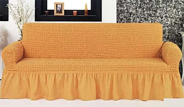 Турецький натяжний чохол на універсальний диван - Зображення 4