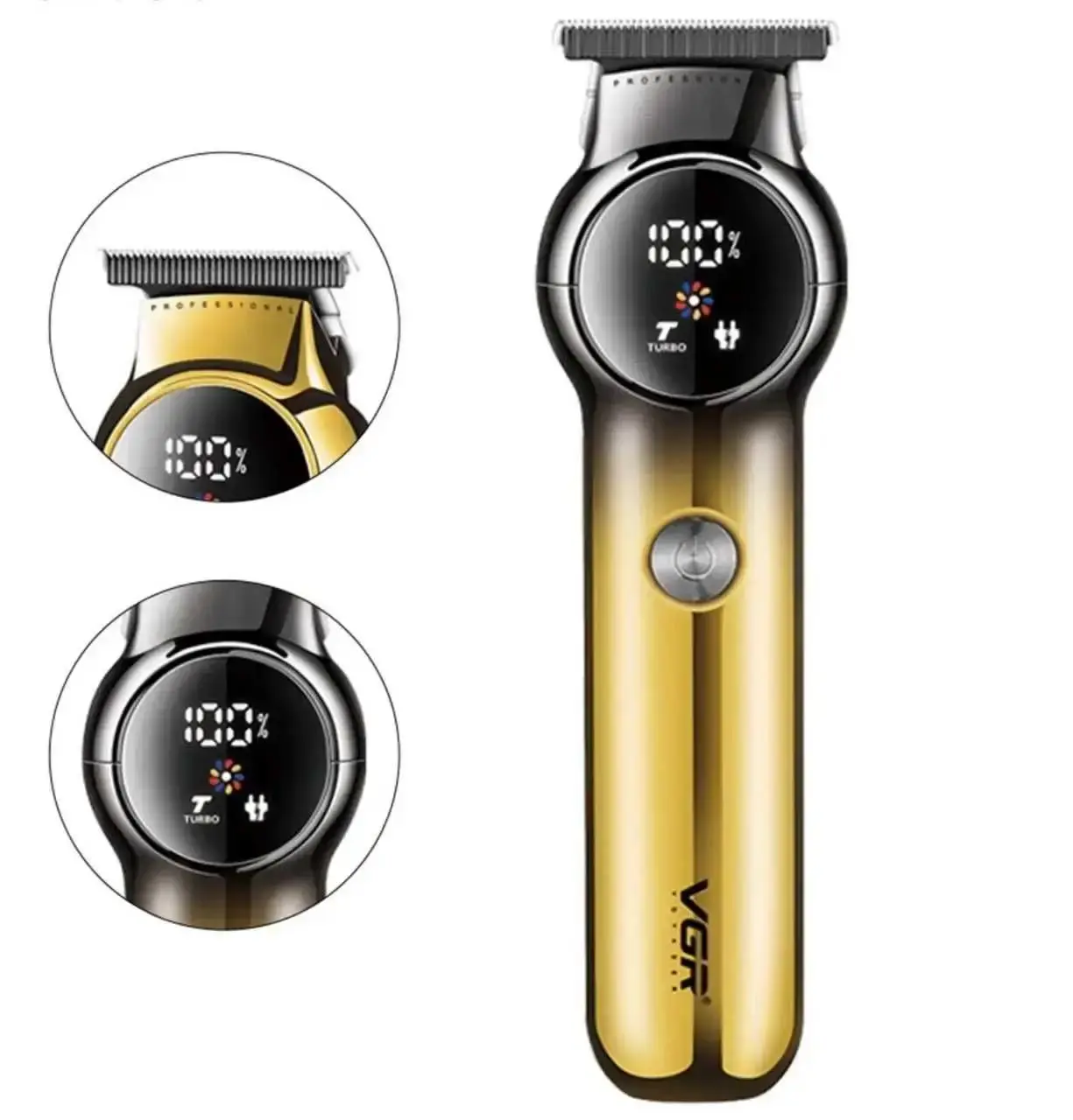 Акумуляторна машинка для стрижки VGR V-989 від USB з 3 насадками - Зображення 2