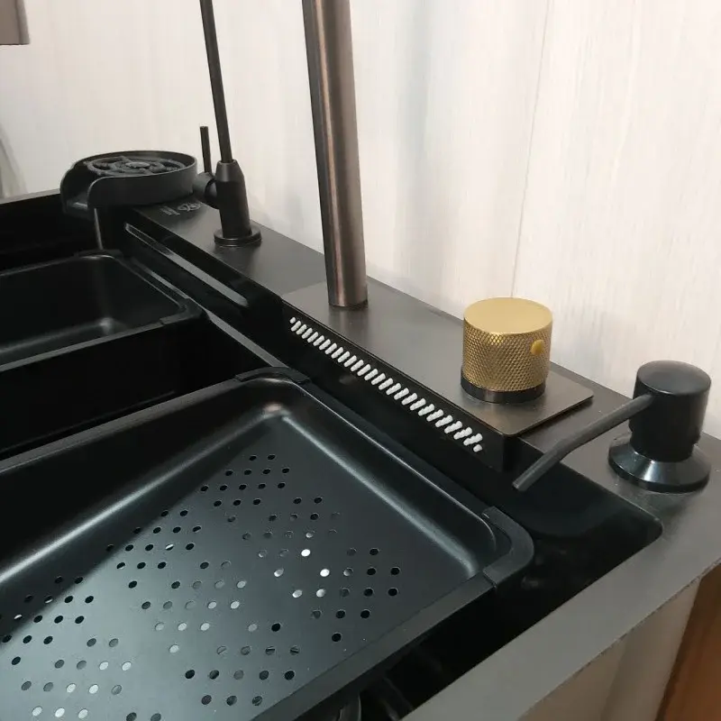 Кухонна раковина з нержавіючої сталі / Багатофункціональне миття VEN-125 - Зображення 4