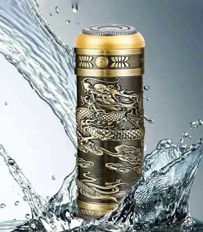 Акумуляторна міні бритва металева дорожня USB електробритва бездротова роторна Mini Shaver Alstow NS-701 - Зображення 5