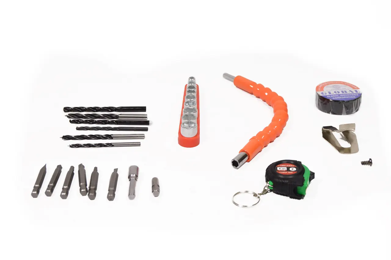 Акумуляторний шуруповерт 24V з набором інструментів у кейсі, Шуруповерт - Зображення 3