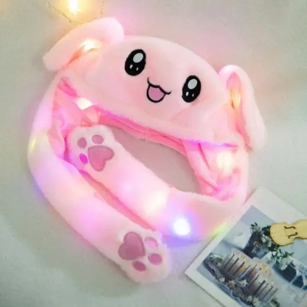 Шапка, що світиться з вушками, що рухаються. - Зображення 3