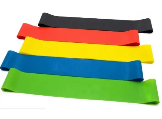 Гумки для фітнесу 30см, універсальний тренажер, 5 резинок, Гумки для йоги, Гумки для пілатесу - Зображення 3