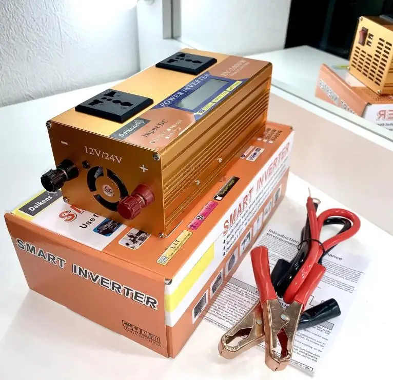 Перетворювач напруги з 12V/24V 220V 3500W LCD SMART (EY3500W) - Зображення 3