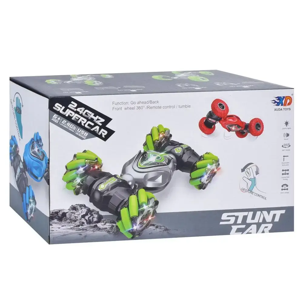 Зелена Машинка на радіокеруванні ( USB зарядка, змінює форму, світло, звук) 3688-G106A - Зображення 7