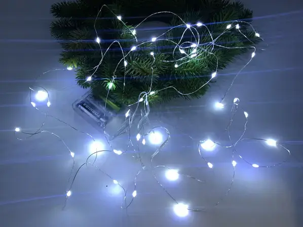 Гірлянда роса нитка світлодіодна 3 м на батарейках для дому - Зображення 9