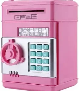 Рожевий Електронна скарбничка-сейф із кодовим замком
