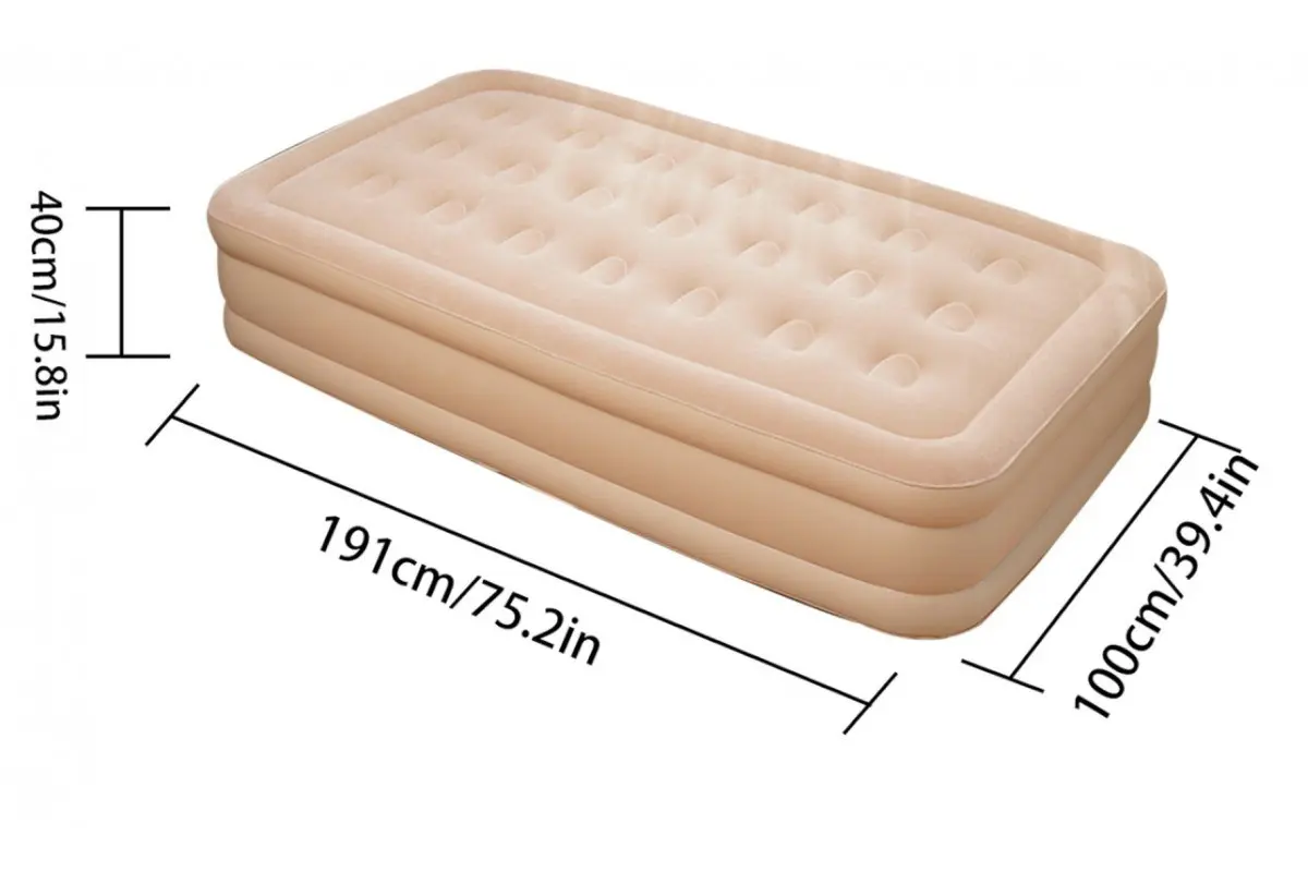 Надувний односпальний матрац JR-5061 (190*100-40см) - Зображення 2