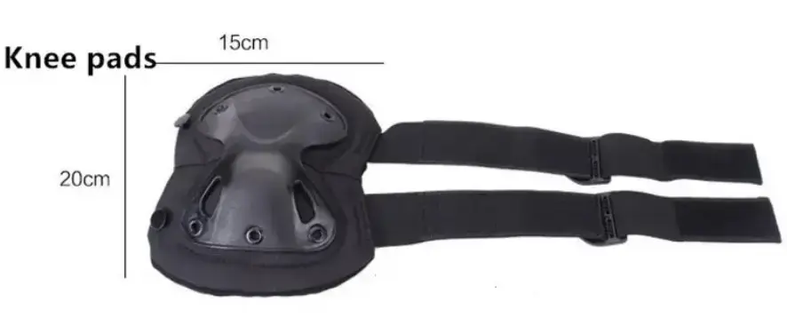 Тактичні захисні наколінники та налокітники з удароміцного пластику - Зображення 3