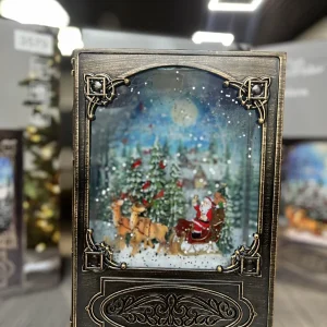 Санта Клаус Новорічний музичний нічник-світильник XMAS WDL 24023B