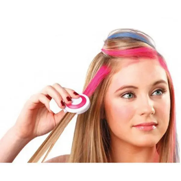 Кольорові крейди для фарбування волосся Hot Huez 4 кольори - Зображення 4