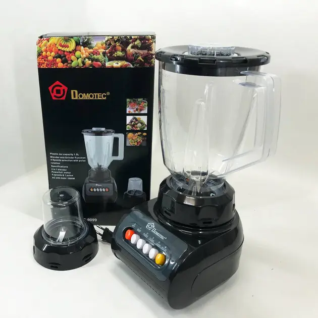 Блендер стаціонарний з кавомолкою domotec ms-9099 250 вт, блендер настільний електричний - Зображення 3