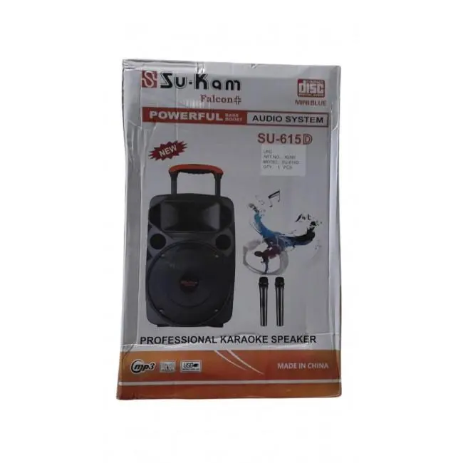 Портативна колонка із двома радіомікрофонами Su‑Kam SU615 - Зображення 2