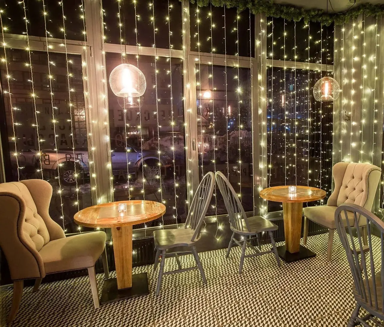 Гірлянда-штора Водоспад 3х2 м, 200 LED світлова завіса зі статичним режимом, тепле світло - Зображення 5