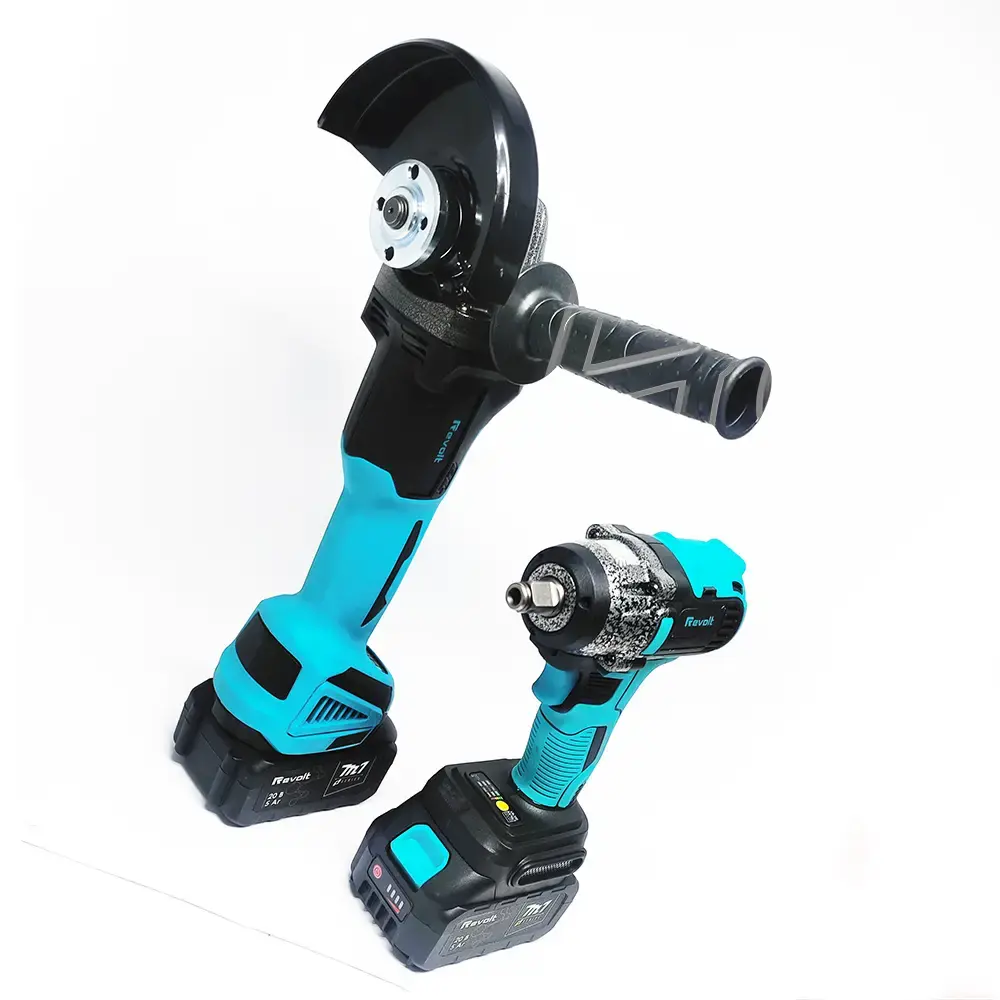 Акумуляторний набір 2 в 1 болгарка гайковерт кутова (турбінка) 21V 4Ah - Зображення 3