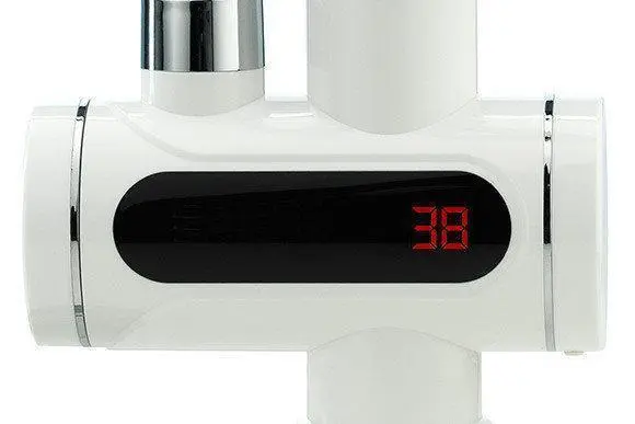 Бокове Проточний водонагрівач з LCD екраном , водонагрівач, кран - Зображення 3