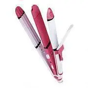 Потрійна плойка для волосся Gemei GM 1956 дисплеєм - Зображення 9