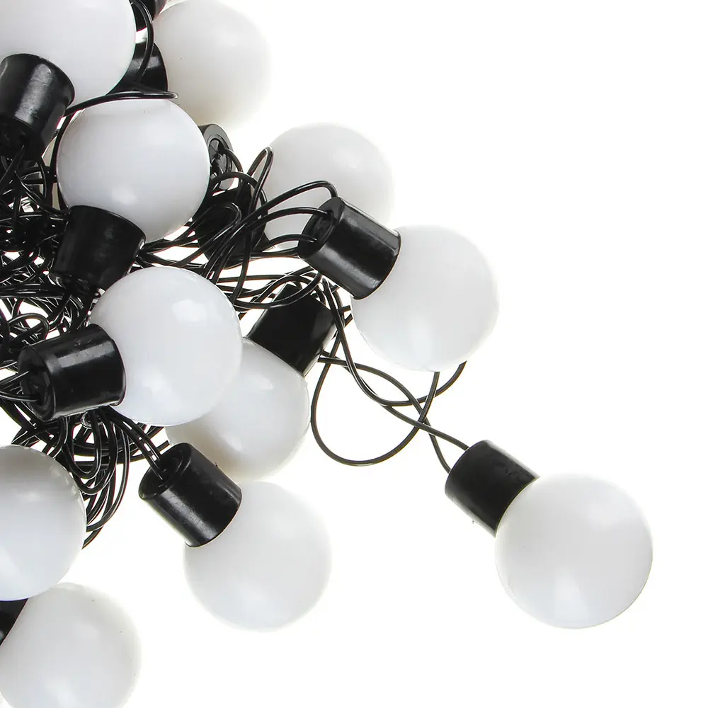 Гірлянда матова кулька 28LED 5м (флеш) 10мм, Новорічна бахрама, Світлодіодна гірлянда, Вулична гірлянда - Зображення 3