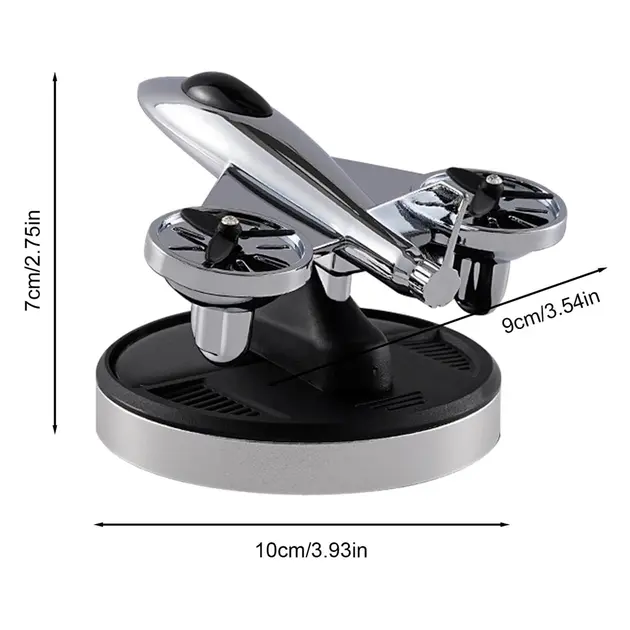 Ароматизатор на сонячних батареях у машину Літак винищувач з турбінами - Зображення 7