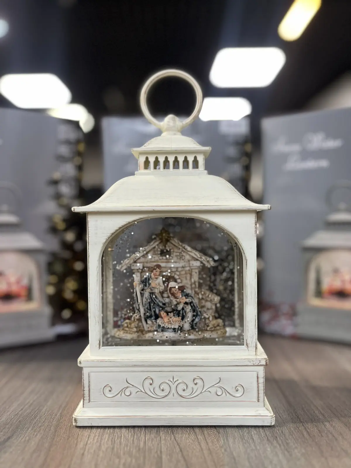 Санта Клаус Новорічний музичний ліхтар нічник з підсвічуванням Xmas 24072D - Зображення 8