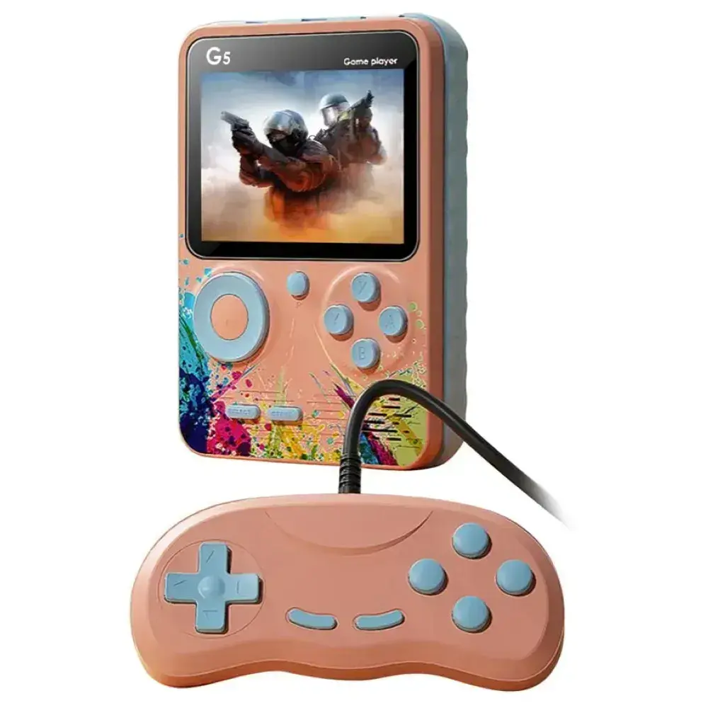 Портативна ігрова консоль G5S+джойстик, 500 вбудованих ігор / Дитяча ігрова приставка до телевізора - Зображення 2