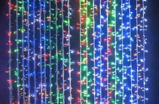 Новорічні гірлянди. Гірлянда водоспад 320-400L 3x3м (10х32 Ламп) Мікс (7149) - Зображення 2