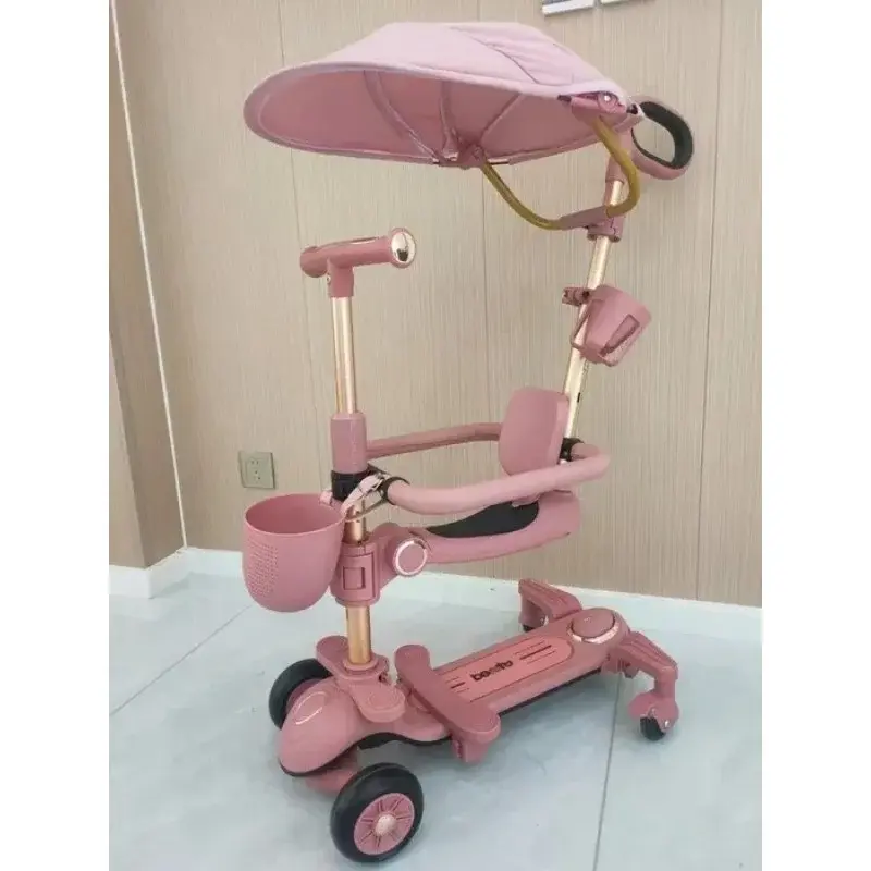 Дитячий багатофункціональний самокат-трансформер 5в1 із захисним бортиком - Зображення 6